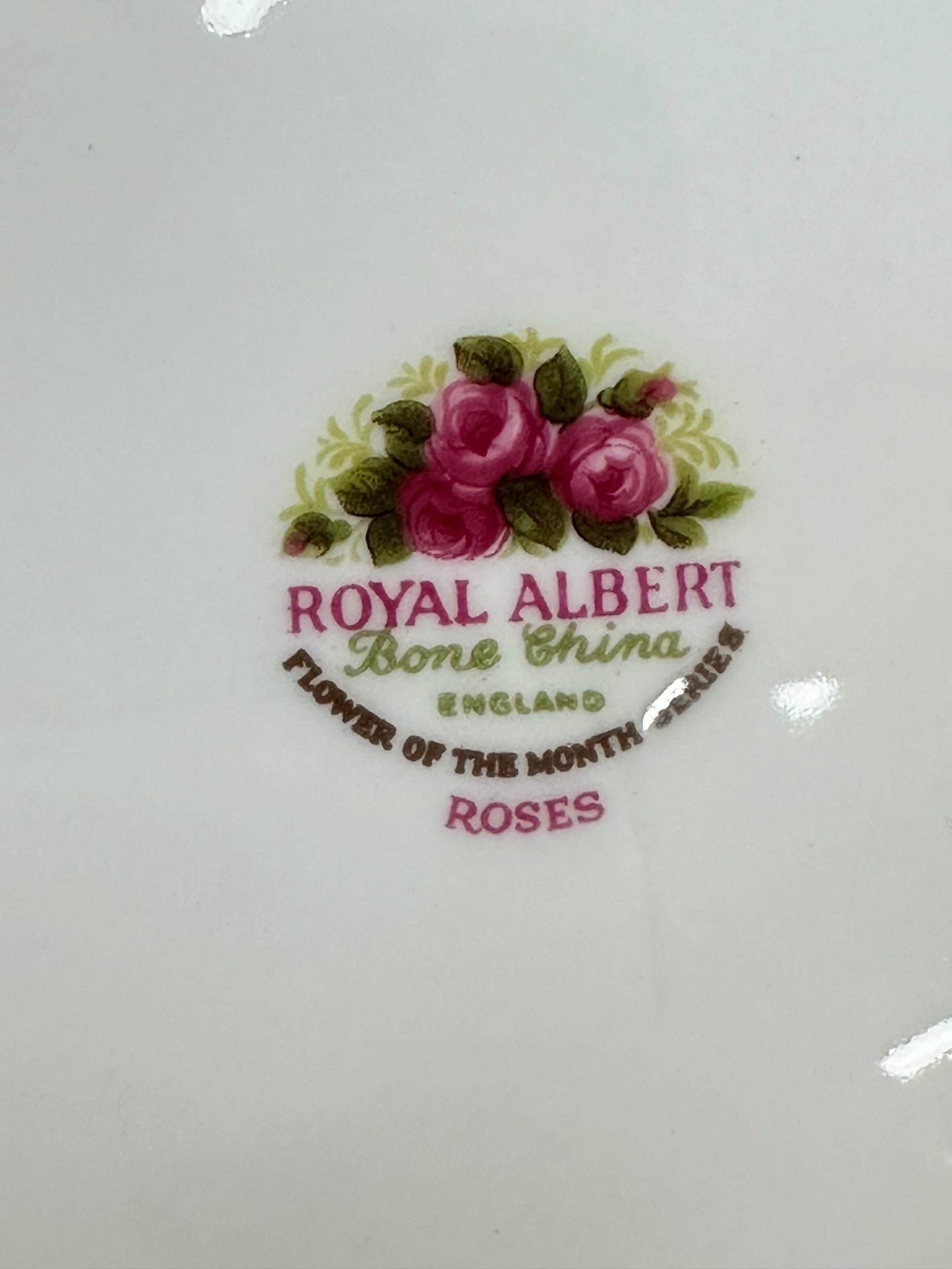 Royal Albert Flower of the Month | June Roses Luncheon Plate | Mint Condition