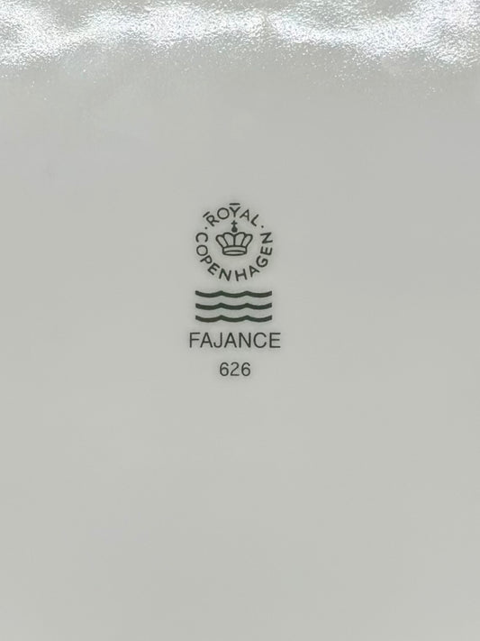 ROYAL COPENHAGEN Fajance Logo Plate #626 | 26cm Dinner Plate | Vintage Danish Faience