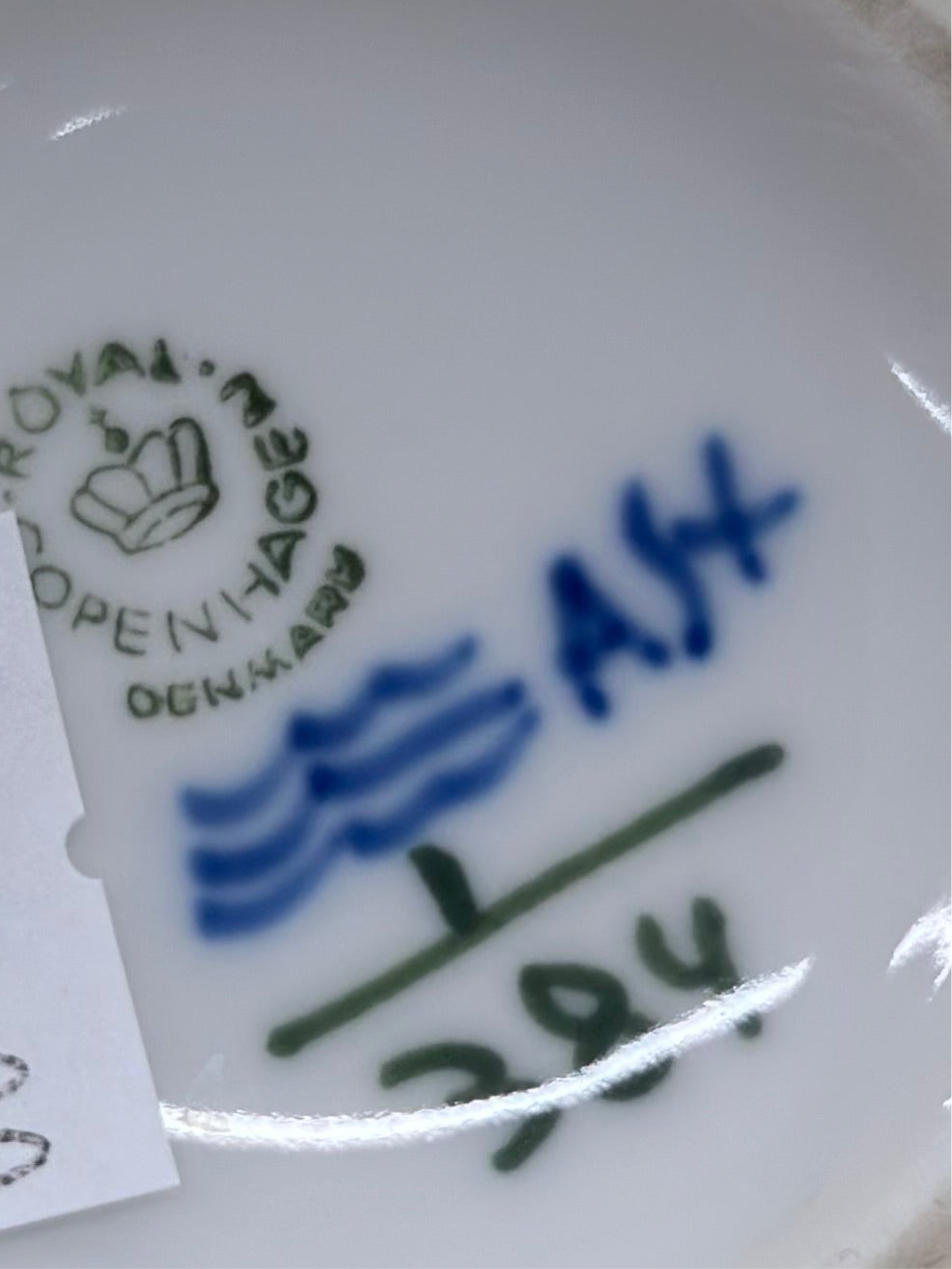 ROYAL COPENHAGEN Blue Fluted Plain Vase #384 | 13.5cm Danish Hand-Painted Porcelain