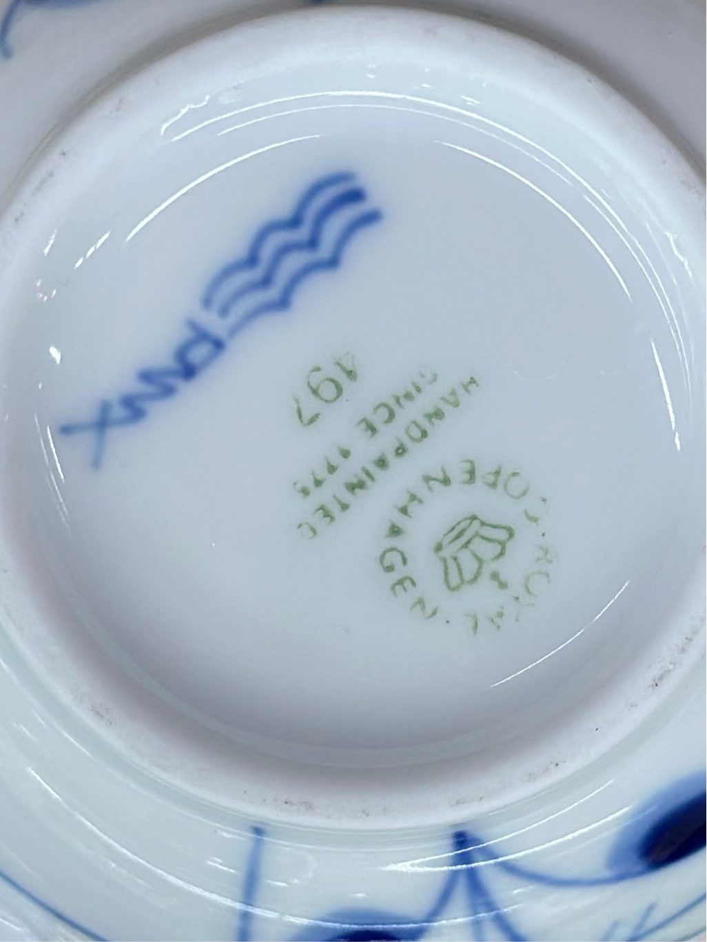 Royal Copenhagen Blue Palmette Mugs | No. 427