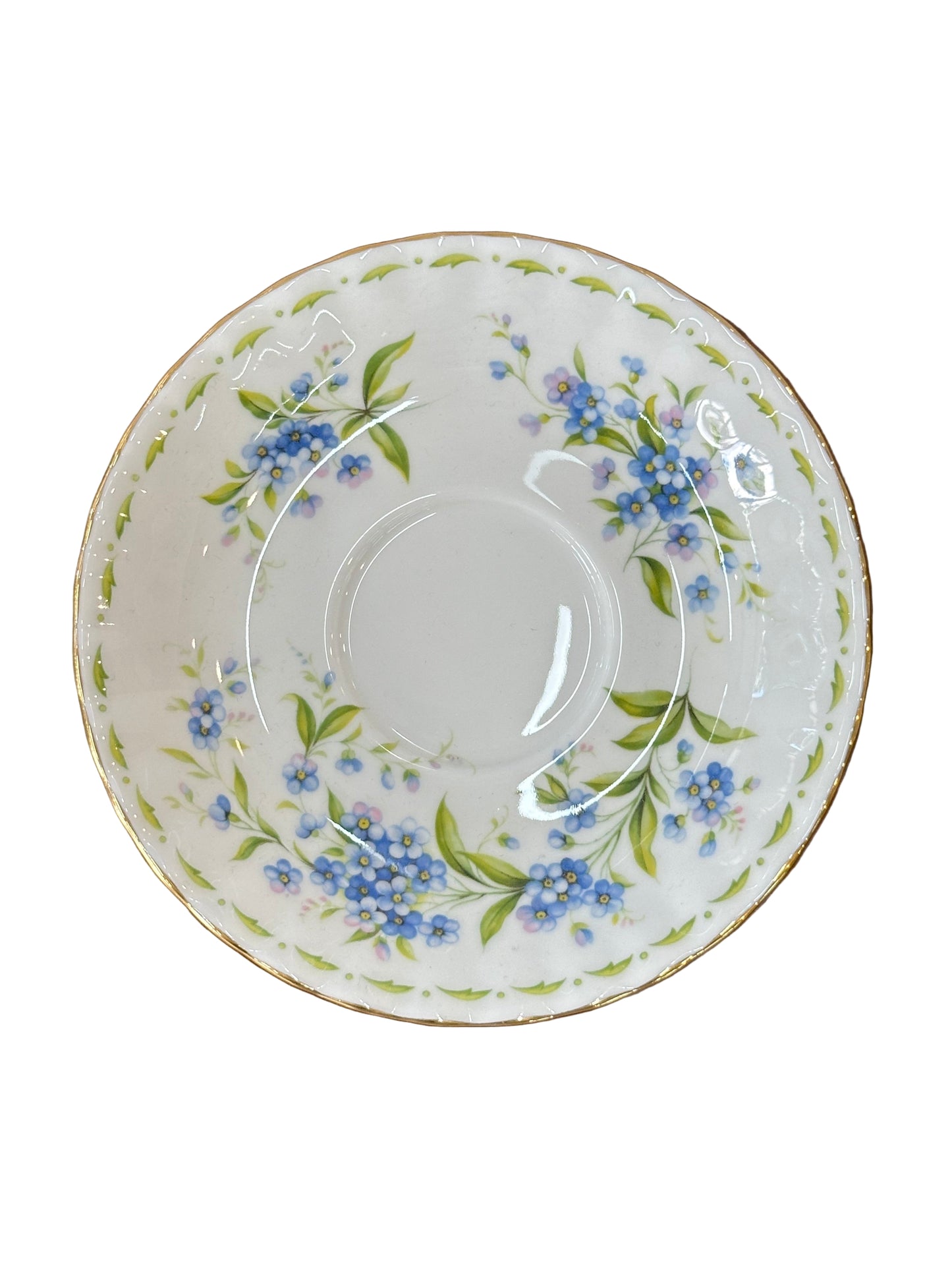 Royal Albert Flower of the Month | July Forget-Me-Not Cup & Saucer Set | Mint Condition