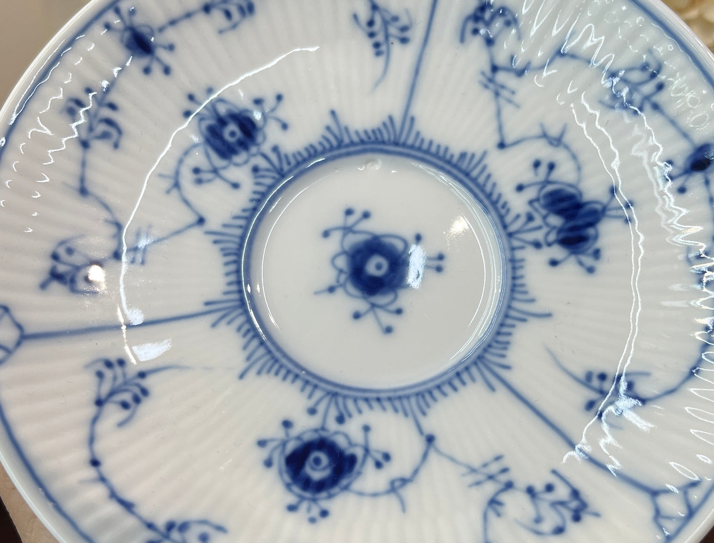 Royal Copenhagen Blue Fluted Plain Saucer No. 2162. Saucer Only NO CUP. Denmark