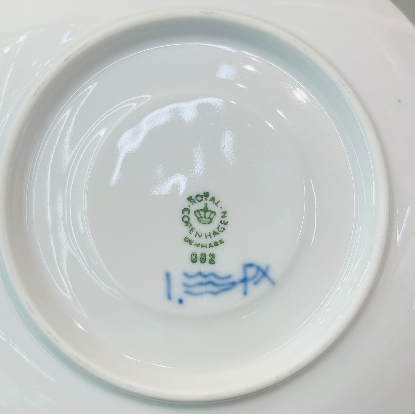 Royal Copenhagen Blue Fluted Plain Saucer No. 2162. Saucer Only NO CUP. Denmark