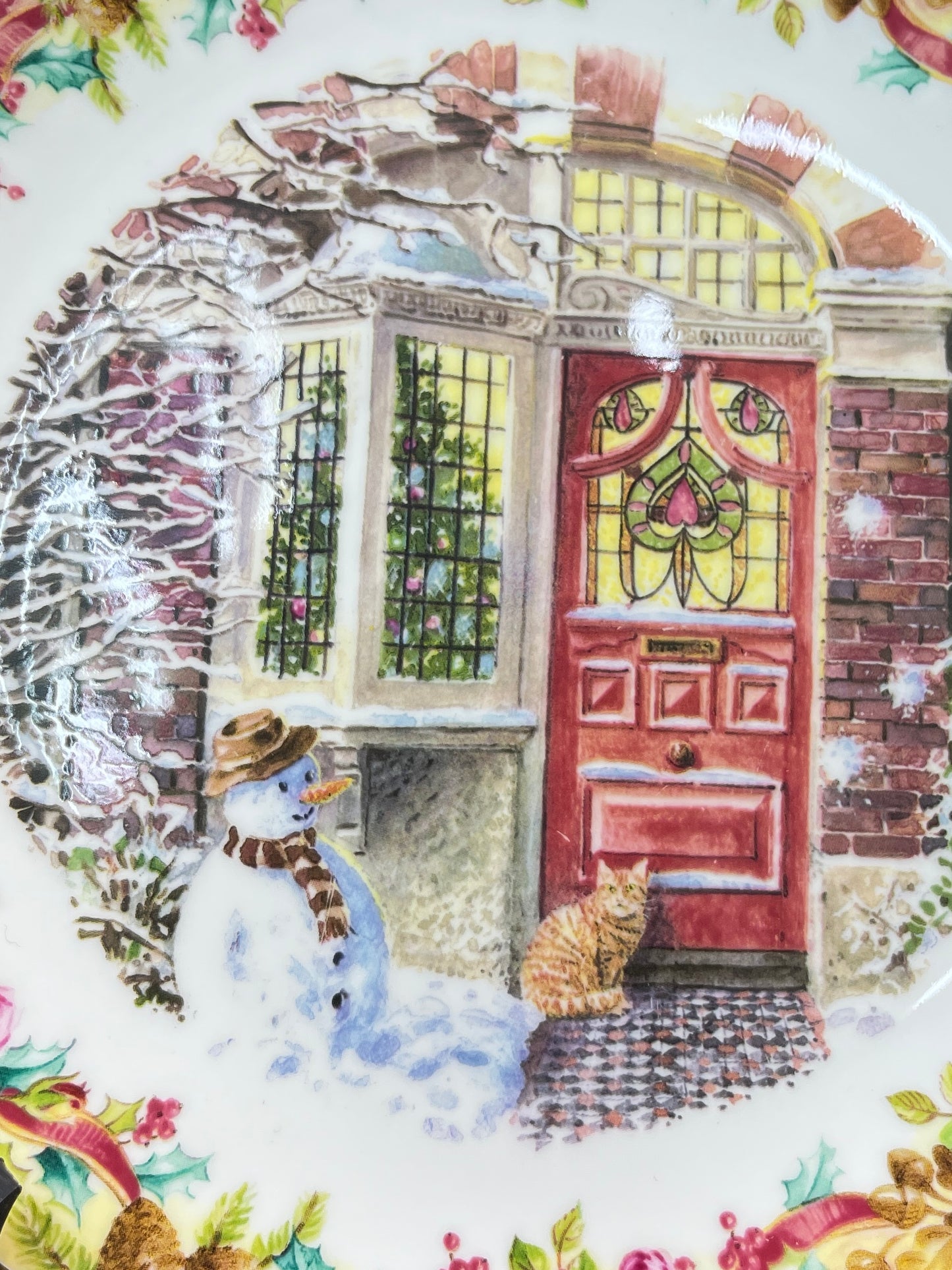 2002 Royal Albert Yuletide Greeting (Home for Christmas) plate by Neil Faulkner