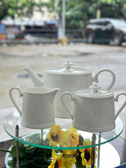 Villeroy & Boch White Porcelain Tea Set