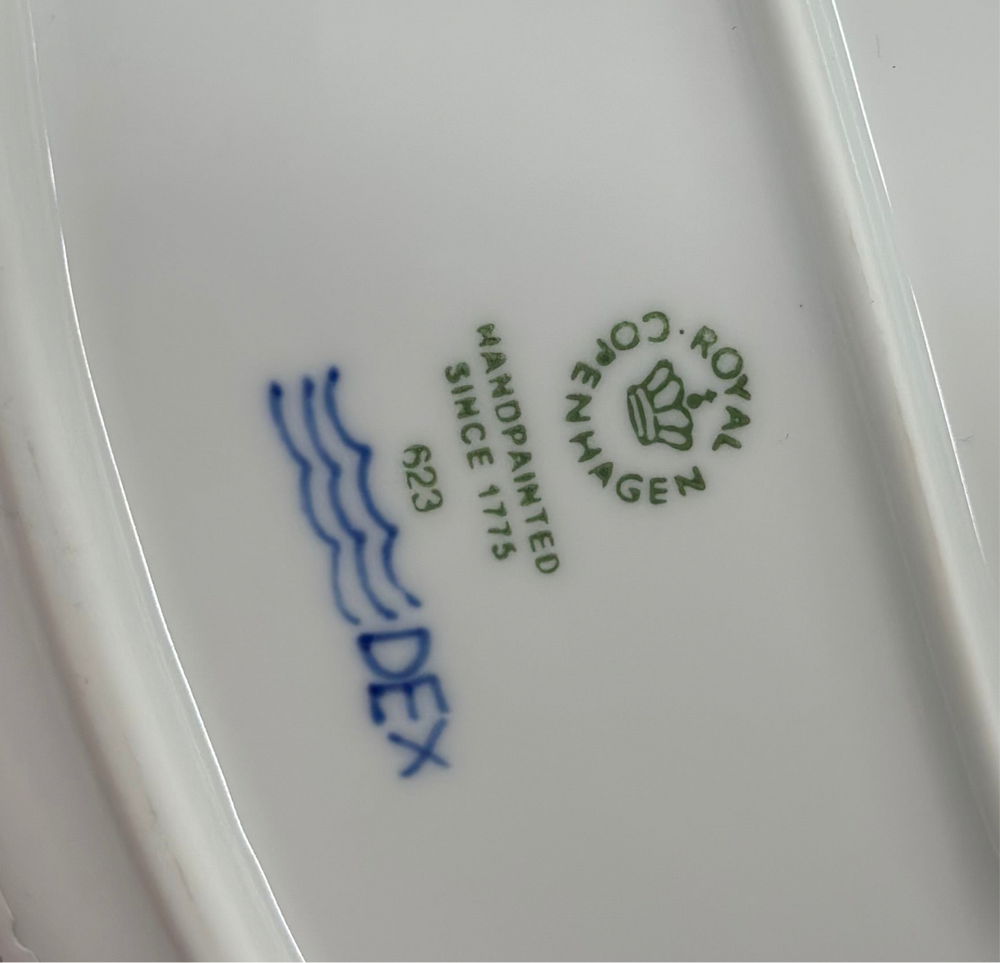 Royal Copenhagen “Blue Palmette” Oval Dish | No.623 DEX