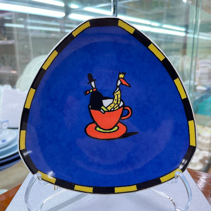 Rosenthal Studio Line Germany Dorothy Hafner Collector Plate Modern Art Design Triangular Shape With Box Brand New 16cm