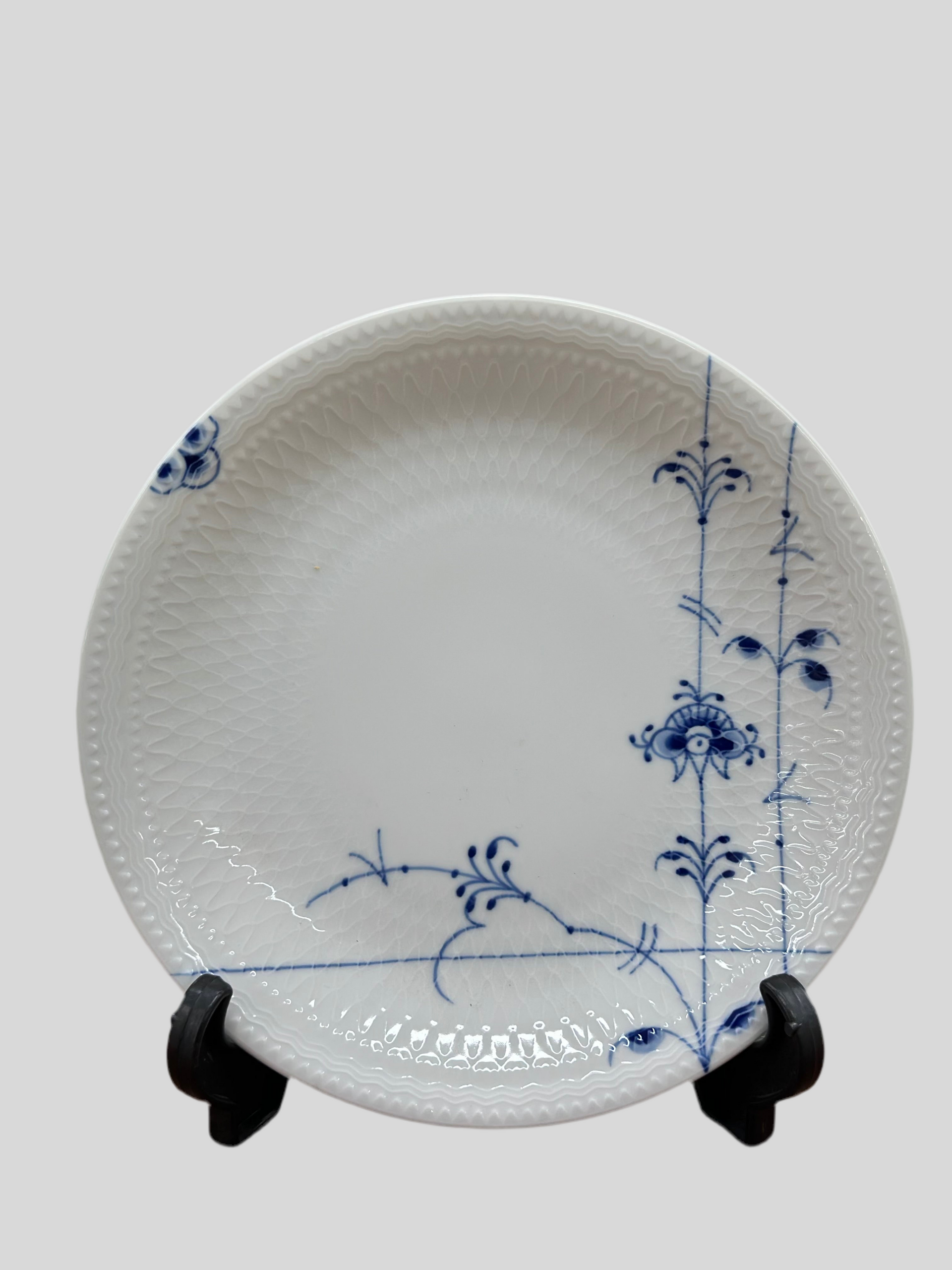 ROYAL COPENHAGEN Blue Palmette Plate | 20cm Luncheon #620 & 26cm