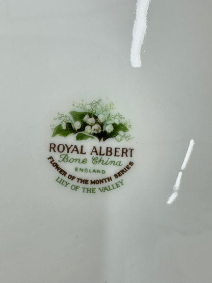 Royal Albert Flower of the Month | May Lily of the Valley Luncheon Plate | Mint Condition