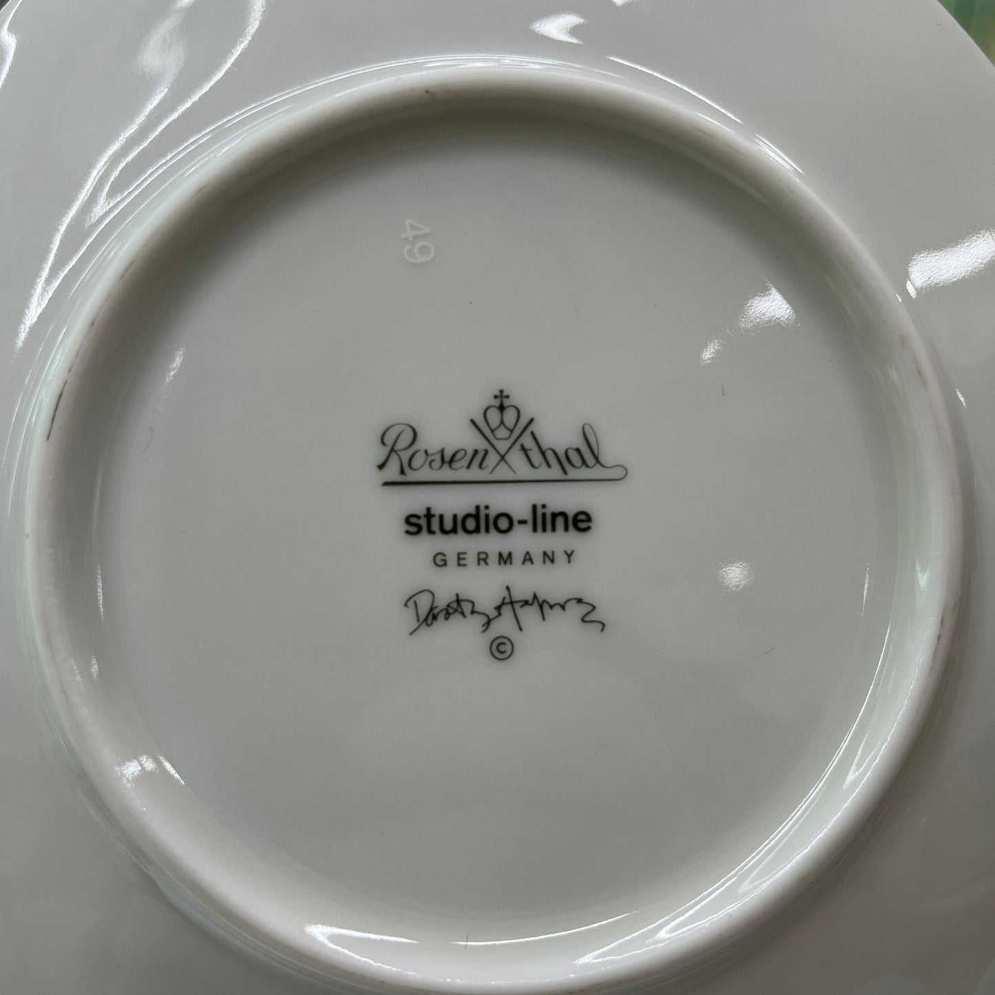 Rosenthal Studio Line Germany Dorothy Hafner Collector Plate Modern Art Design Triangular Shape With Box Brand New 16cm