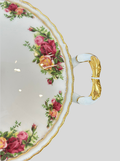 Luxury Royal Albert Old Country Roses Covered Tureen | Refinement: Royal Albert Old Country Roses Tureen | Mint Cond. Made in England Bone China Serving Bowl | OOKII