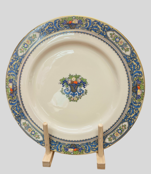 Lenox Autumn Dinner Plate Ivory Fine China Gold Rim Raised Fruits and Scrolls Autumn Pattern Dinner Plate Replacement China Gift