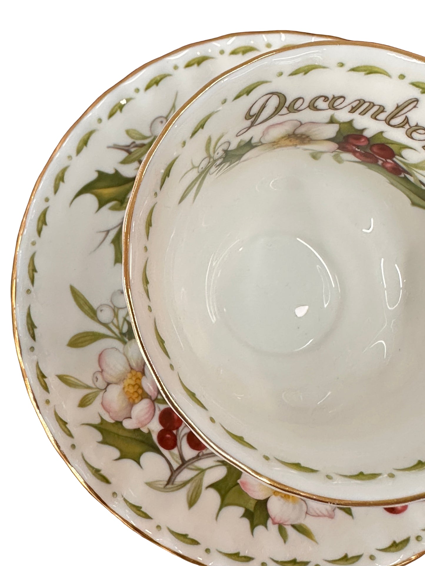 Royal Albert Flower of the Month | December Christmas Rose Cup & Saucer Set | Mint Condition