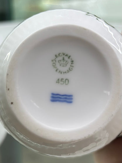 ROYAL COPENHAGEN Fluted Logo Beaker #450 | 11oz Tumbler | Hand-Painted Mark | VGC