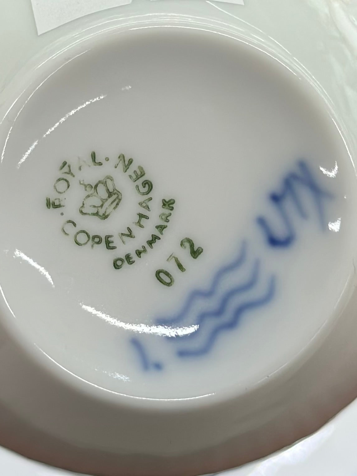 ROYAL COPENHAGEN Princess Blue Trio Set | Cup 072, Saucer 073, Plate 620 | Very Good Condition