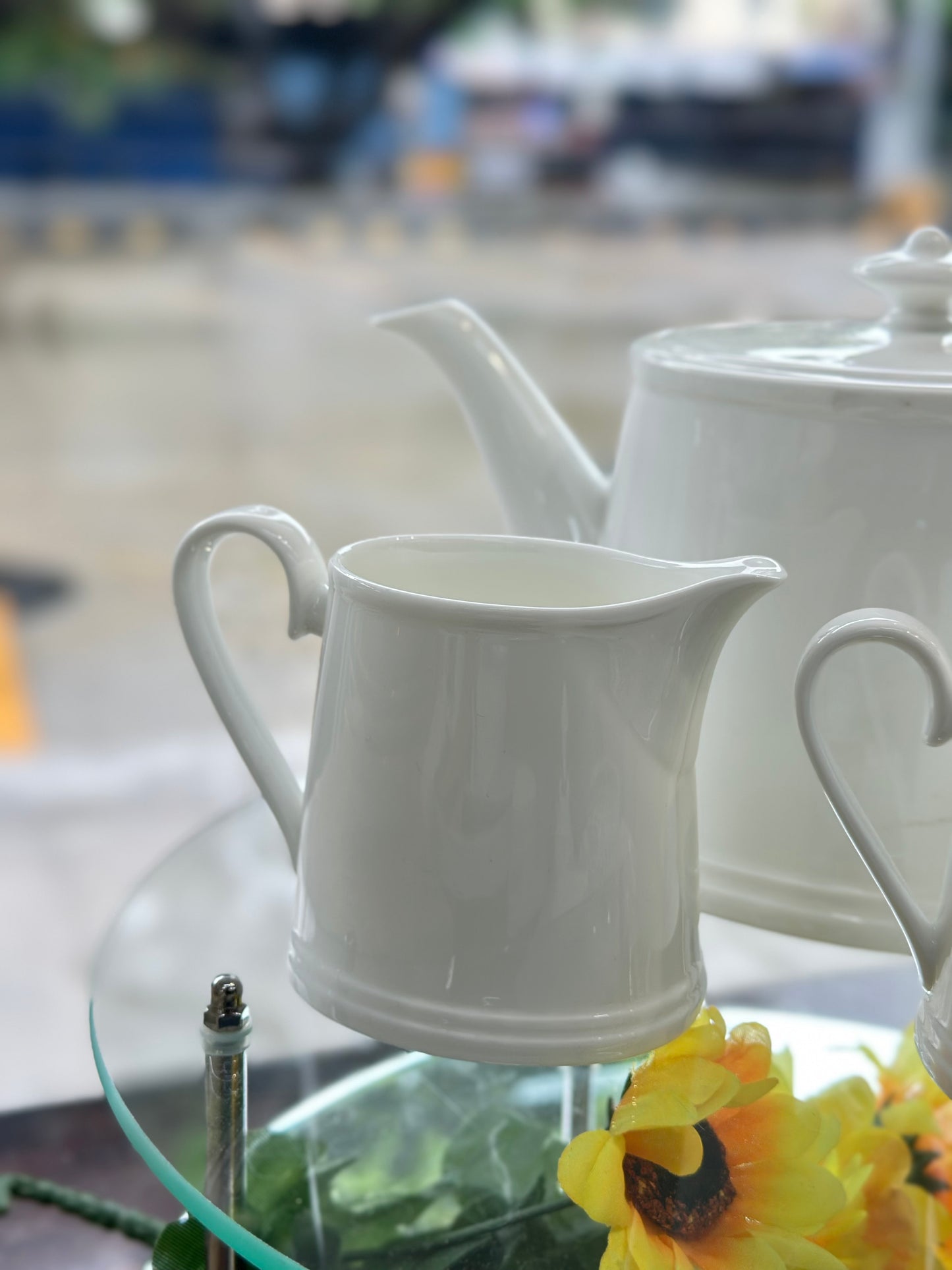 Villeroy & Boch White Porcelain Tea Set