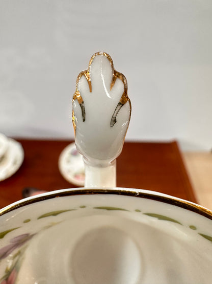 Vintage Royal Albert October Cosmos Flower of the Month Teacup Duo | Fine Bone China Made in England Collectible | OOKII