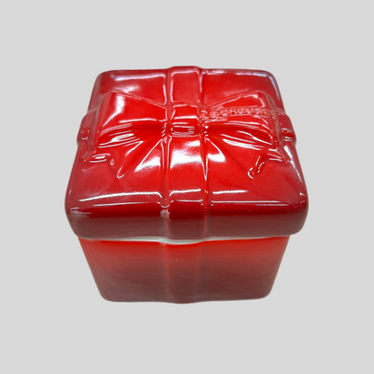 Le Creuset Mini Gift Box Ramekin with Lid Cerise Red Stoneware