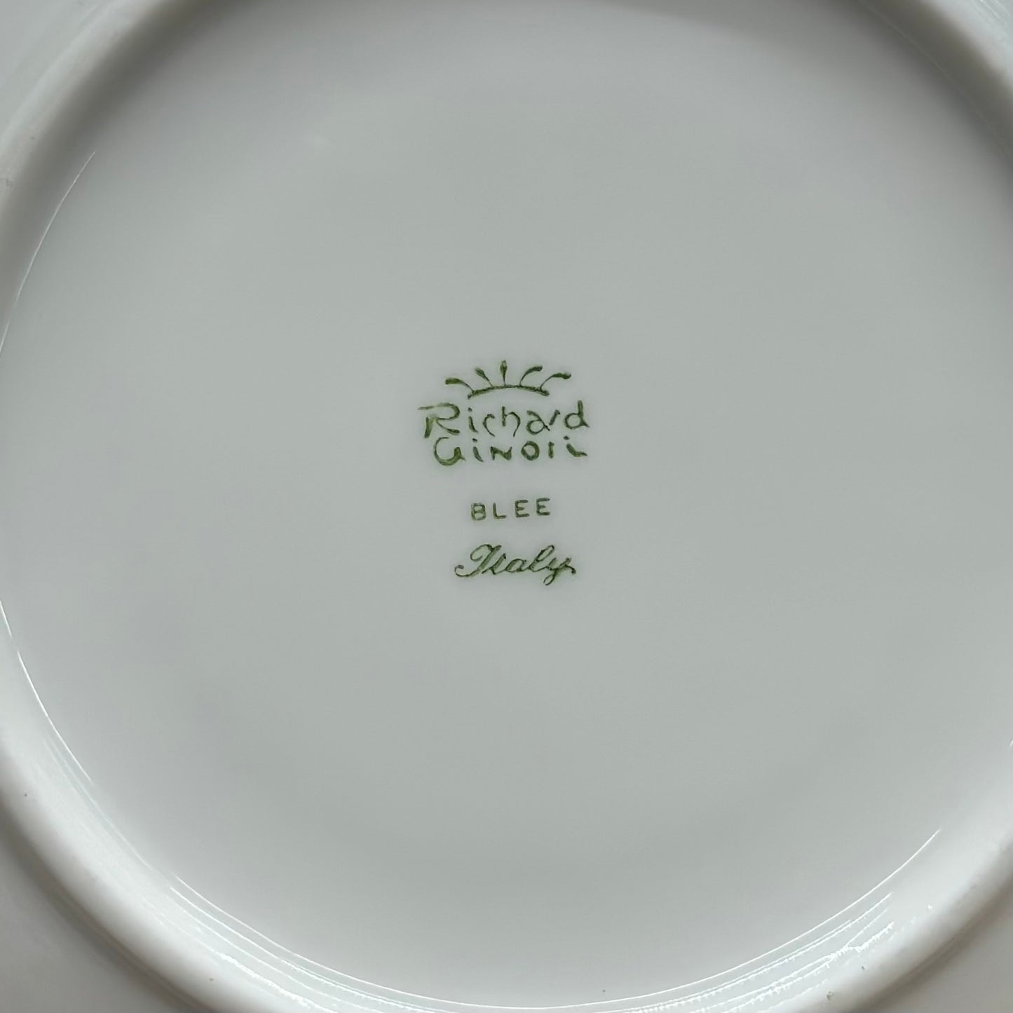 RICHARD GINORI White Rilievo Teacup & Saucer Set | Embossed Swirl Porcelain | MINT CONDITION