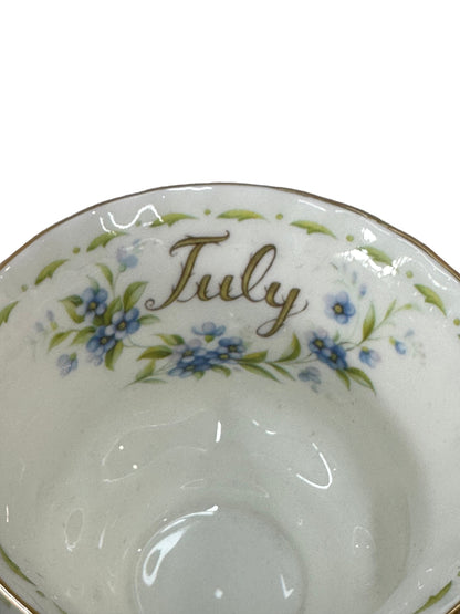 Royal Albert Flower of the Month | July Forget-Me-Not Cup & Saucer Set | Mint Condition