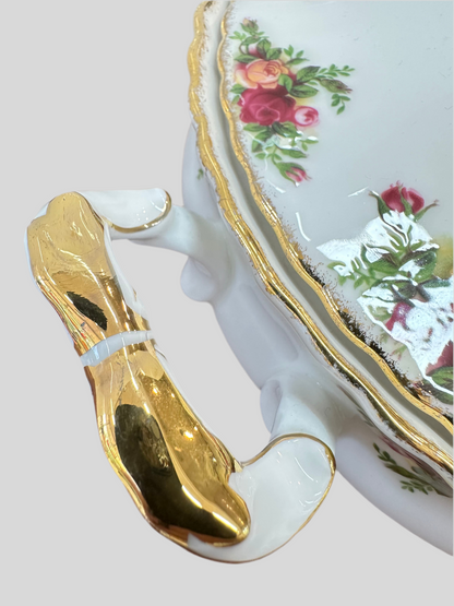 Luxury Royal Albert Old Country Roses Covered Tureen | Refinement: Royal Albert Old Country Roses Tureen | Mint Cond. Made in England Bone China Serving Bowl | OOKII
