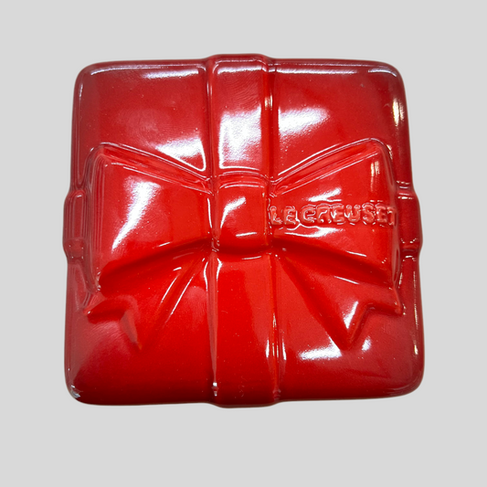 Le Creuset Mini Gift Box Ramekin with Lid Cerise Red Stoneware