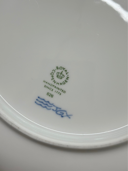 ROYAL COPENHAGEN Blue Palmette Dinner Plate #626 KNX & JGX | 26cm | Hand-Painted | Very Good Condition