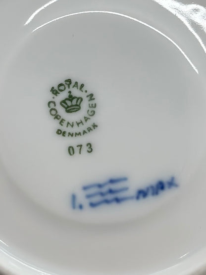 ROYAL COPENHAGEN Princess Blue Trio Set | Cup 072, Saucer 073, Plate 620 | Very Good Condition