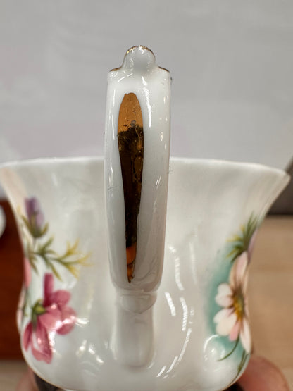 Vintage Royal Albert October Cosmos Flower of the Month Teacup Duo | Fine Bone China Made in England Collectible | OOKII