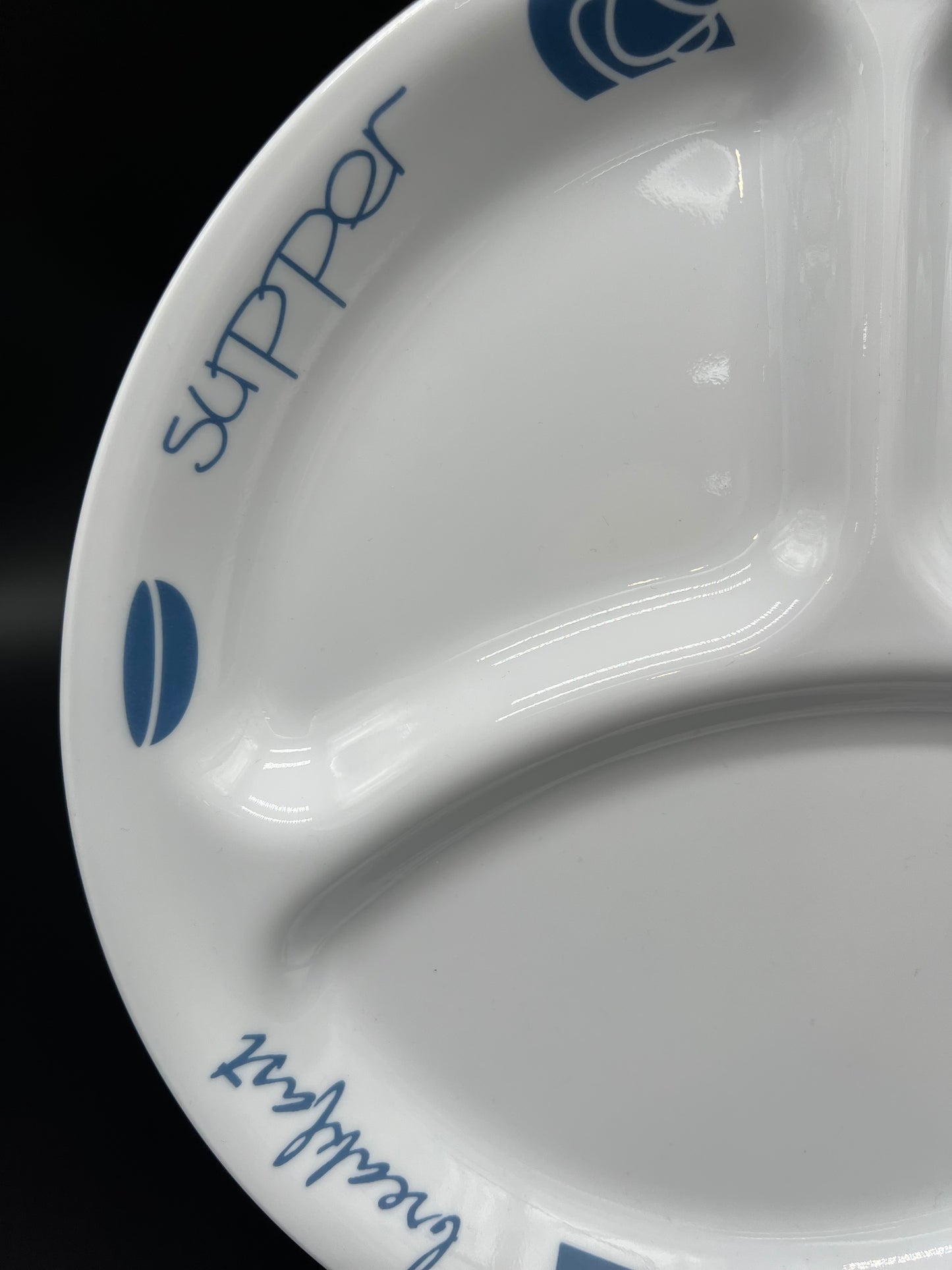 CORELLE Blue Branch Divider Lunch Plates