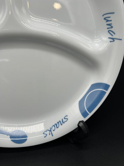 CORELLE Blue Branch Divider Lunch Plates