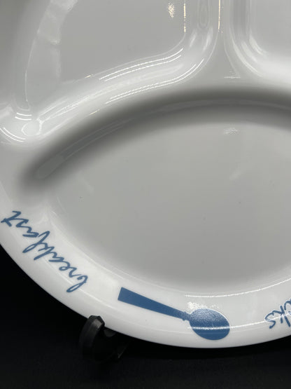 CORELLE Blue Branch Divider Lunch Plates